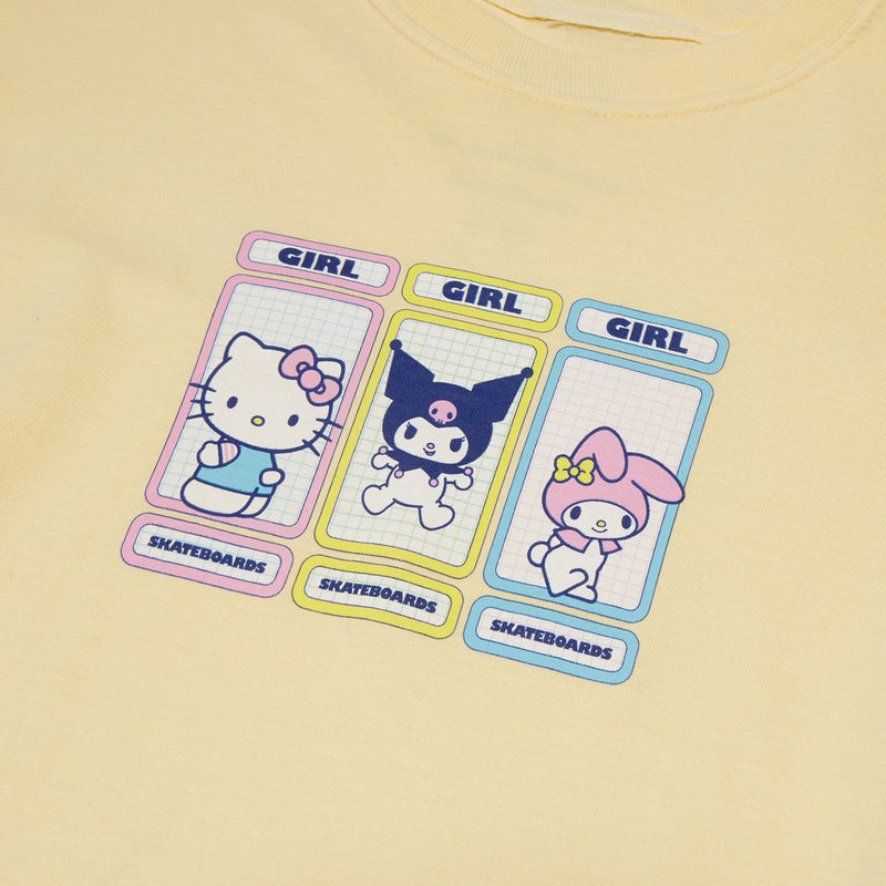 Girl x Hello Kitty Rainbow Triple OG T-Shirt - Yellow