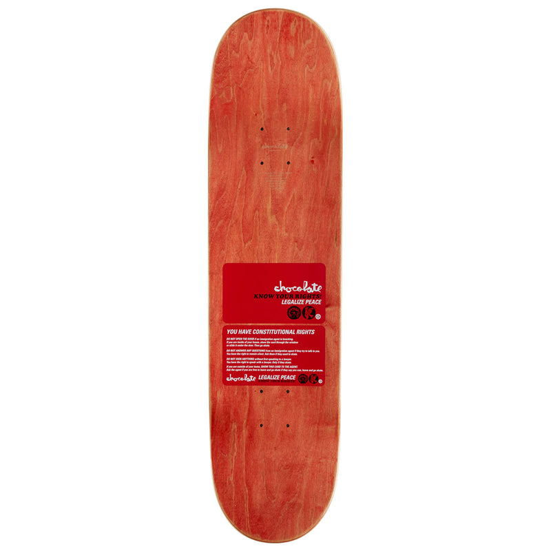 Chocolate Alvarez Know Your Rights Skateboard Deck - 8.125