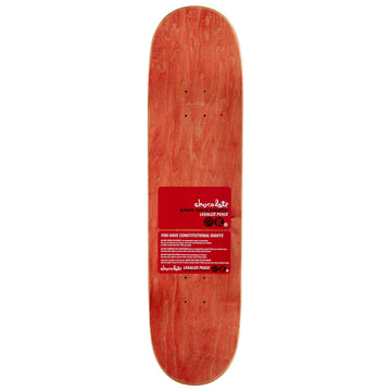 Chocolate Alvarez Know Your Rights Skateboard Deck - 8.25