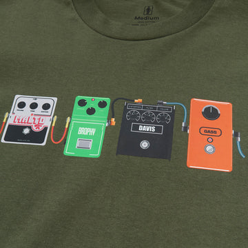 Girl Stomp Pedals T-Shirt - Olive