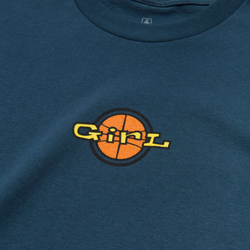 Girl Full Court Logo T-Shirt - Harbor Blue