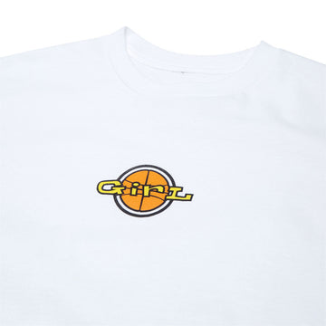 Girl Full Court Logo T-Shirt - White