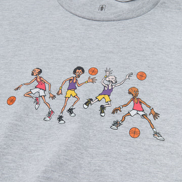 Girl Full Court Squad T-Shirt - Grey Heather