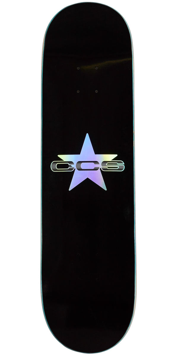 CCS 97 Star Skateboard Deck - Holographic/Black - 7.50