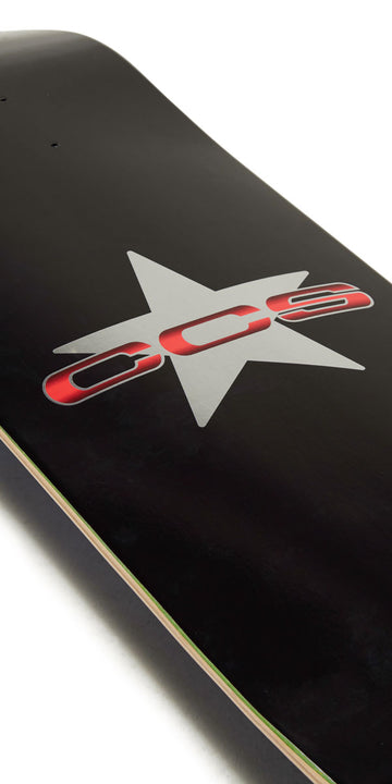 CCS 97 Star Skateboard Deck - Silver/Red