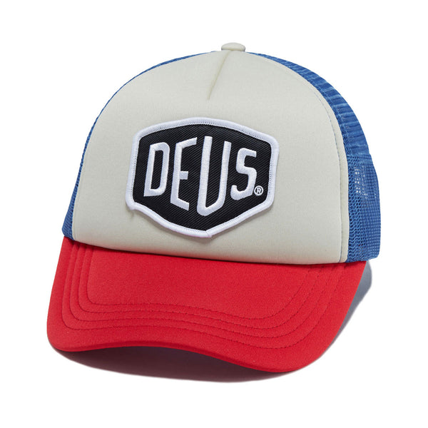 【DEUS EX MACHINA】 ELECTROCUTE TRUCKER Deus Ex Machina Extremity Trucker Cap - Brown Combo - Urban