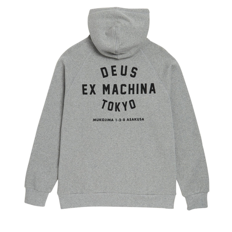 Deus Ex Machina Tokyo Address Hoodie - Grey Marle
