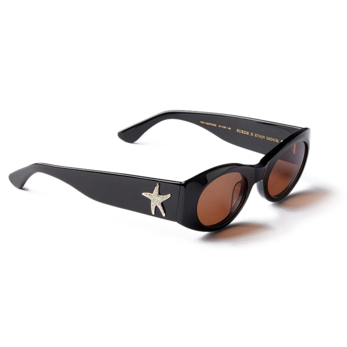 Epokhe Suede Sunglasses - Black Polished/Bronze Amber image 1