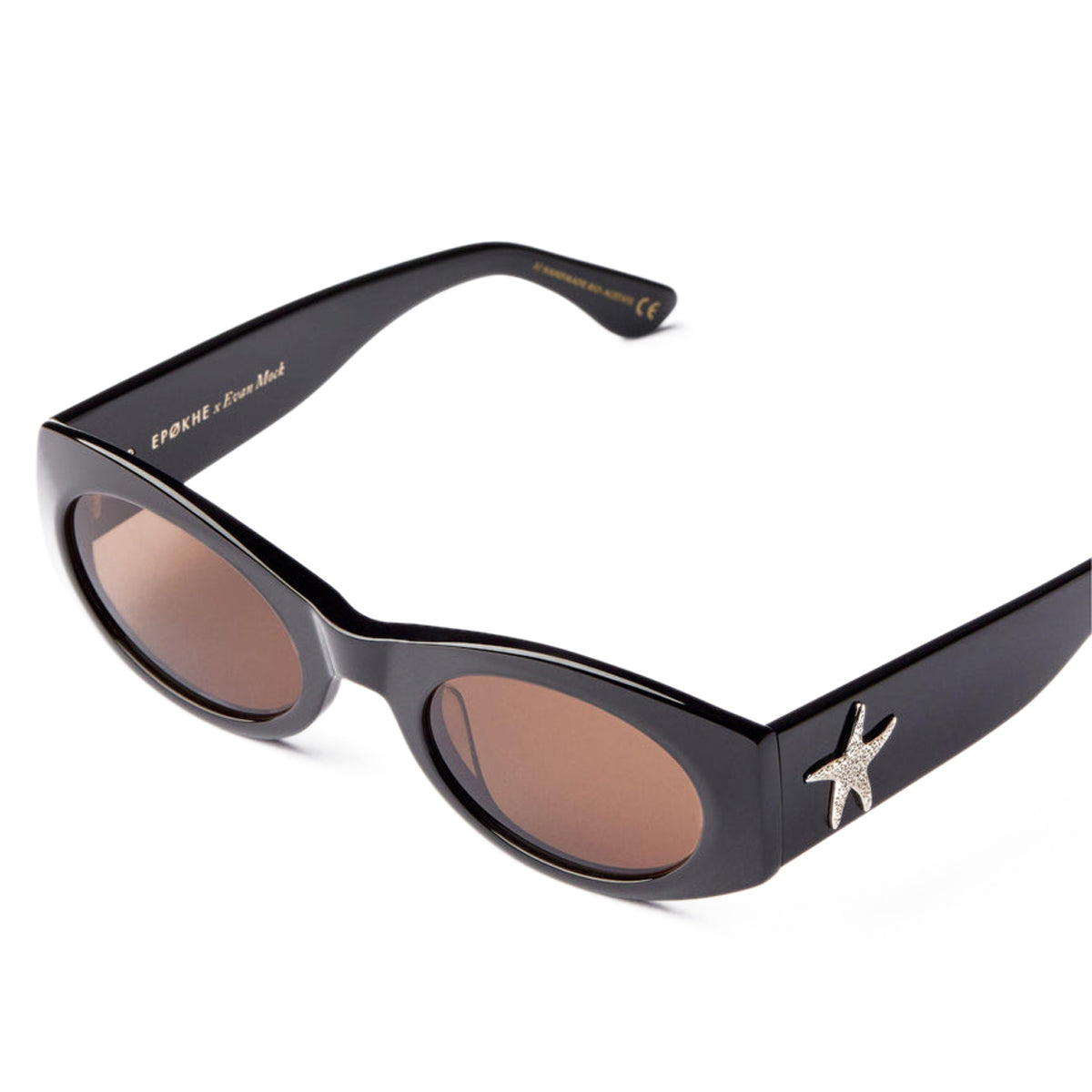 Epokhe Suede Sunglasses - Black Polished/Bronze Amber image 3