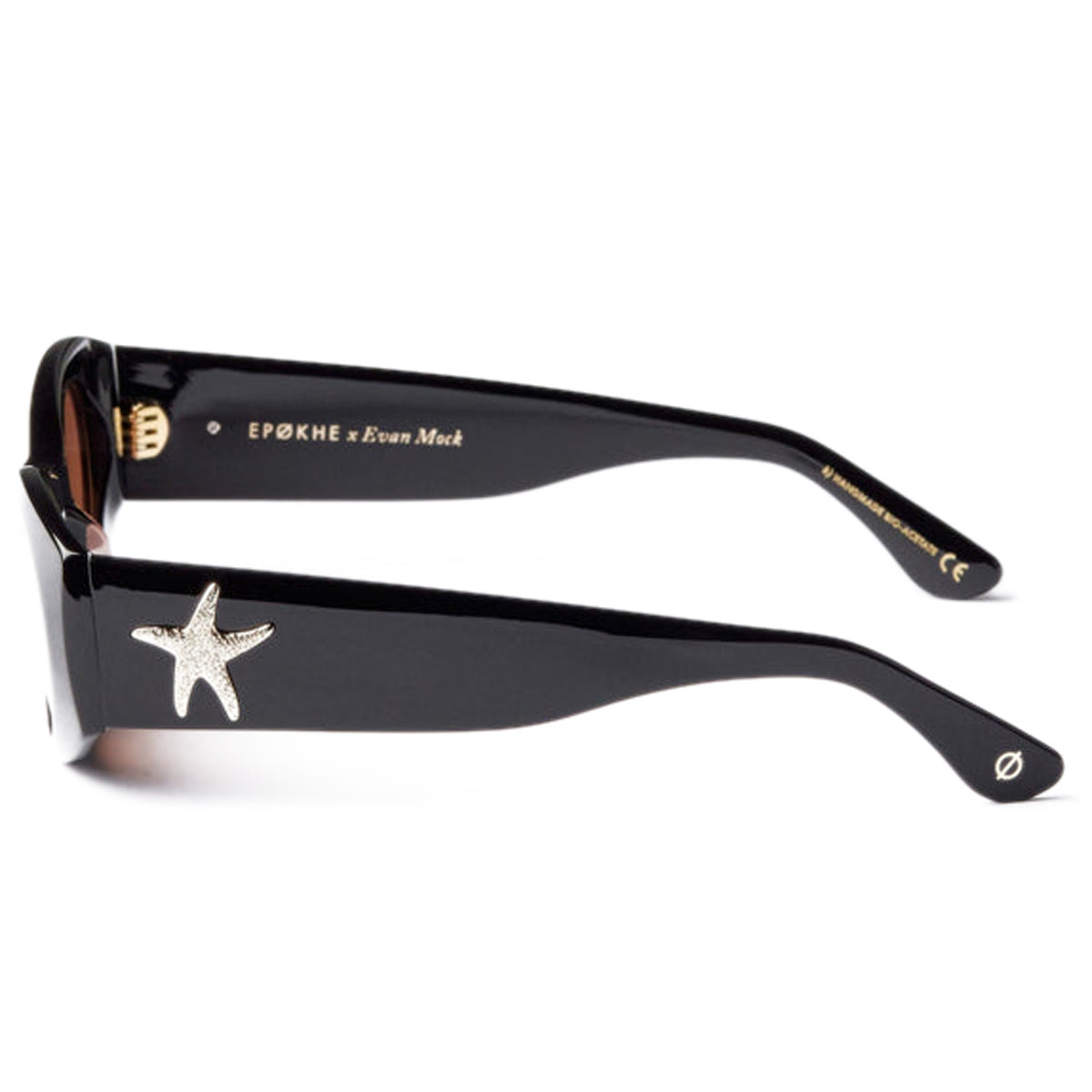Epokhe Suede Sunglasses - Black Polished/Bronze Amber image 4