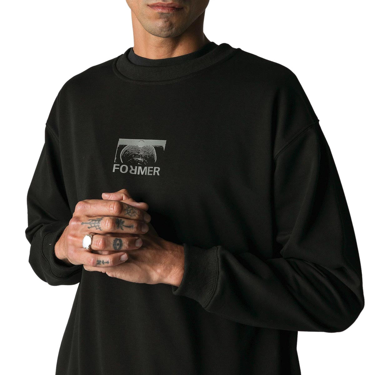 Former Collision Crux Crew Sweatshirt - Black image 2