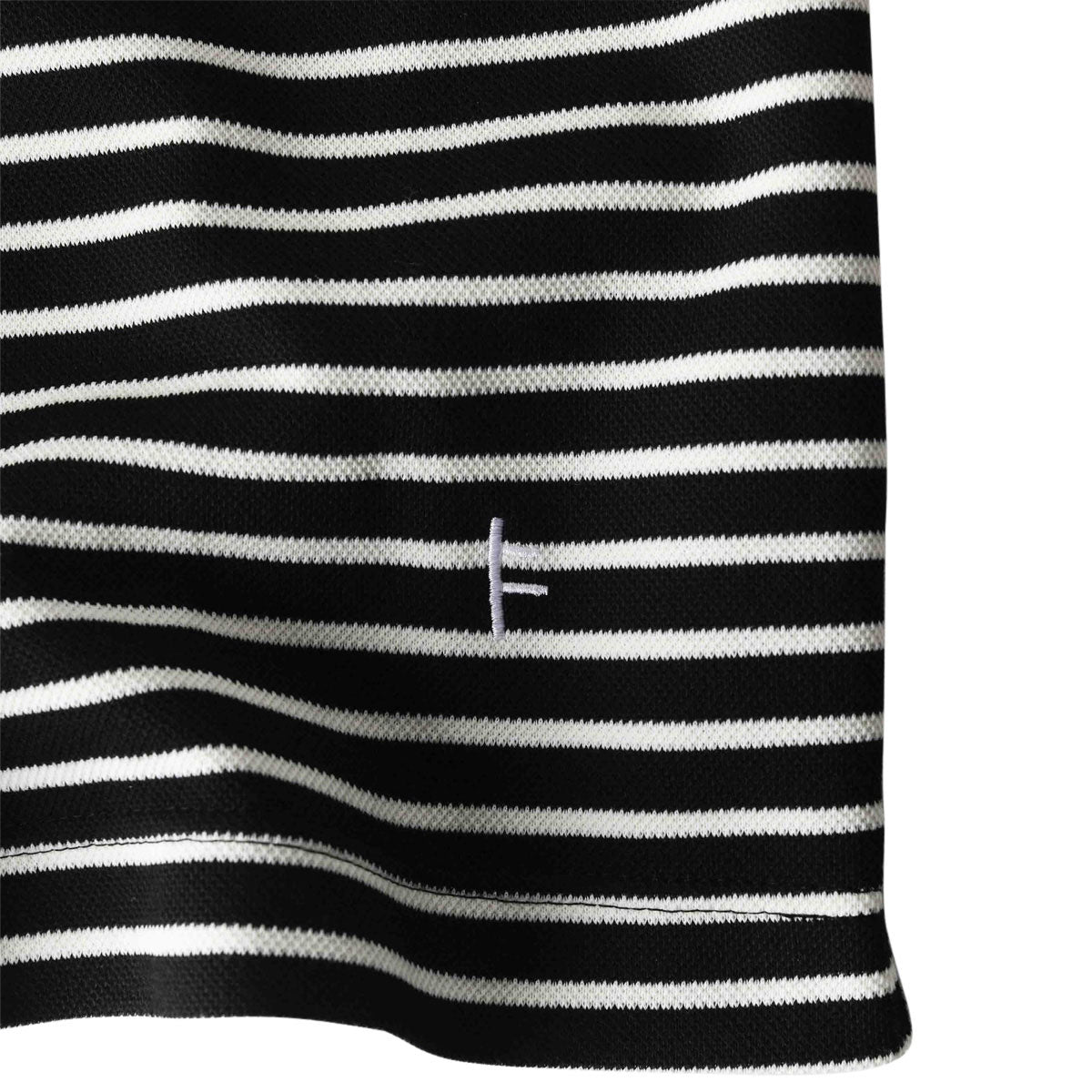 Former Uniform Striped Polo Shirt - Worn Black/White image 4