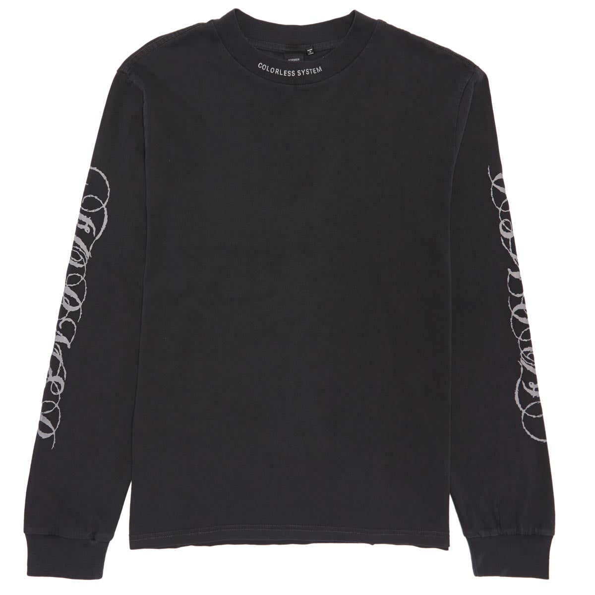 Former Wire Long Sleeve T-Shirt - Washed Black image 1