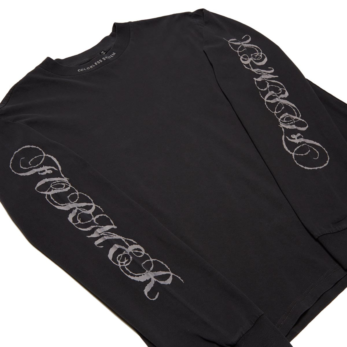 Former Wire Long Sleeve T-Shirt - Washed Black image 2