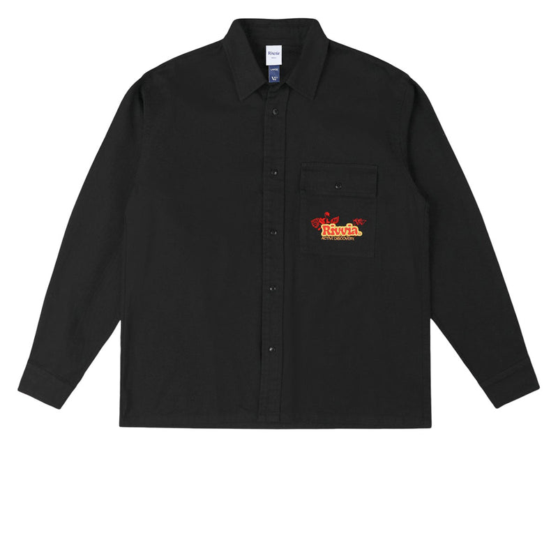 Rivvia Off Track Long Sleeve Shirt - Washed Black