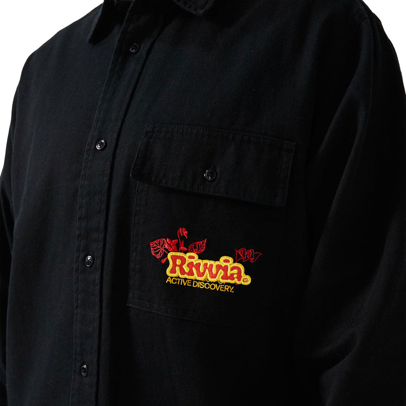 Rivvia Off Track Long Sleeve Shirt - Washed Black