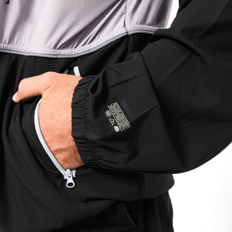 Rivvia Global Projects Spray Jacket - Black/Grey