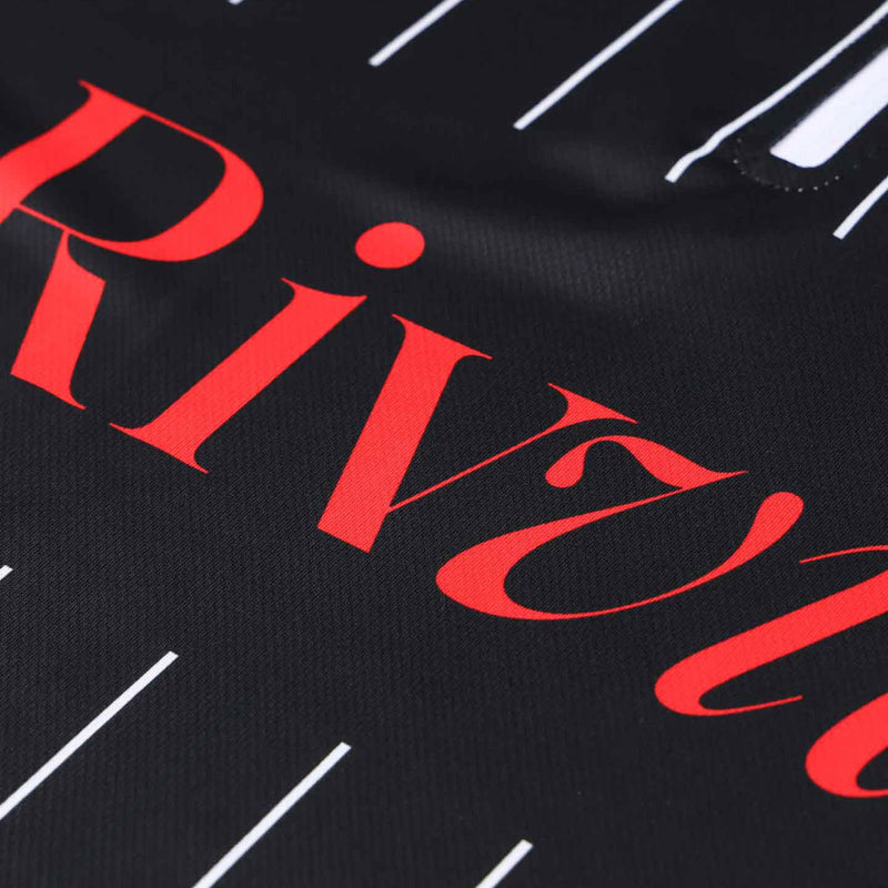 Rivvia Team VV Long Sleeve Polo Shirt - Black/White