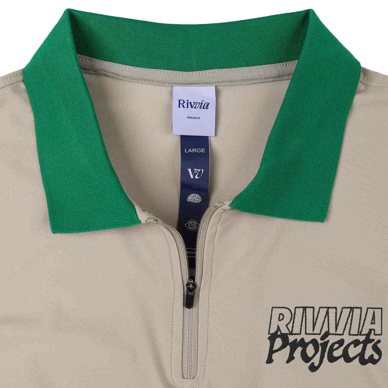 Rivvia Blueprint Polo Shirt - Bone Green