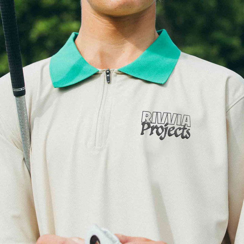 Rivvia Blueprint Polo Shirt - Bone Green