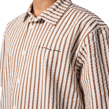 Former Vivian Seersucker Shirt - Copper