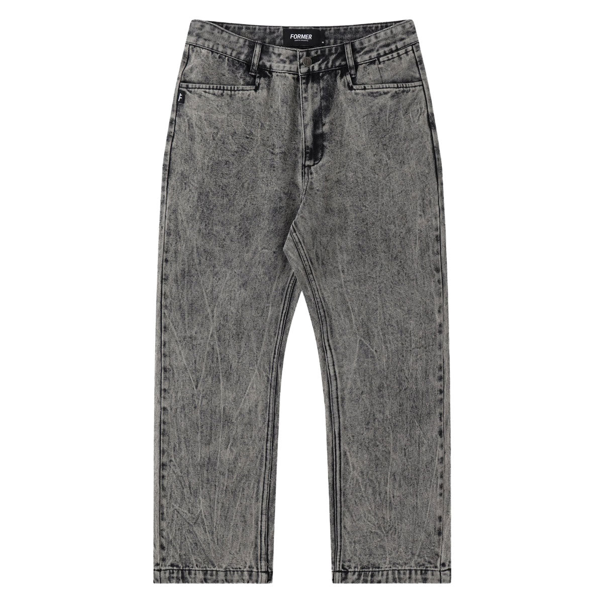 Former AG Acid Denim Pants - Black image 4