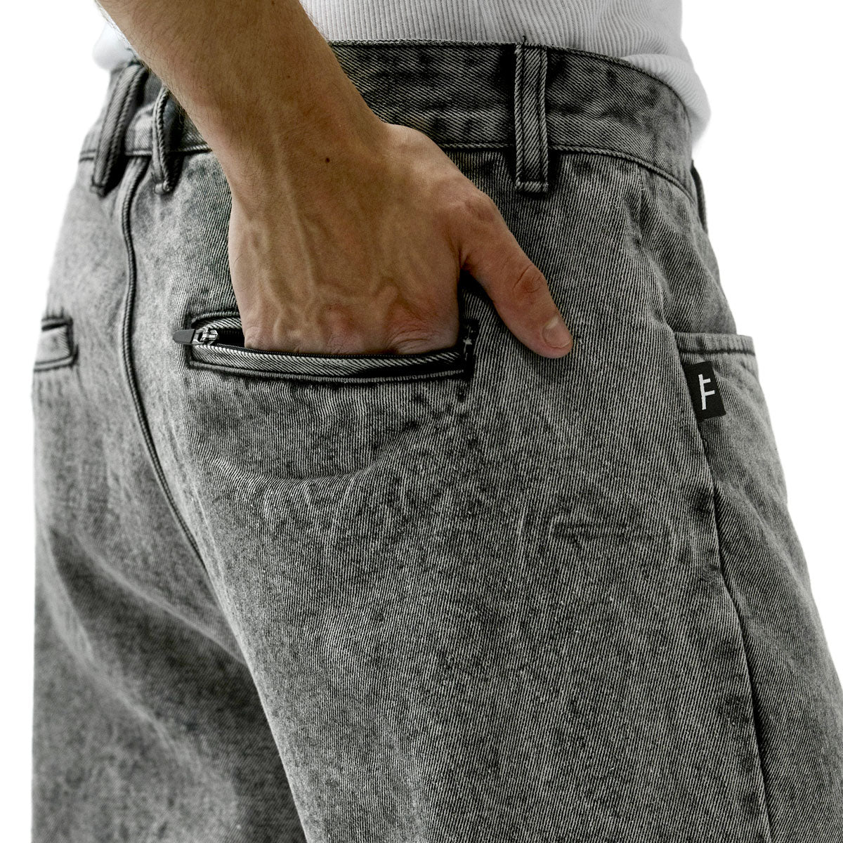 Former AG Acid Denim Pants - Black image 6