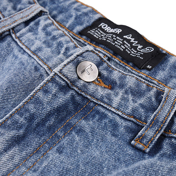 Former Reynolds 21 Slack Denim Walk Shorts - Washed Blue