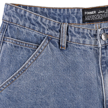 Former Reynolds 21 Slack Denim Walk Shorts - Washed Blue
