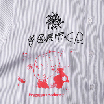 Former DxD Reynolds Stripe Shirt - Grey