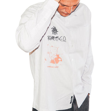 Former DxD Reynolds Stripe Long Sleeve Shirt - Grey