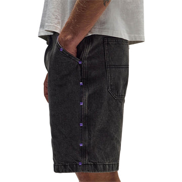 Former Studded Denim 21 Walk Shorts - Washed Black