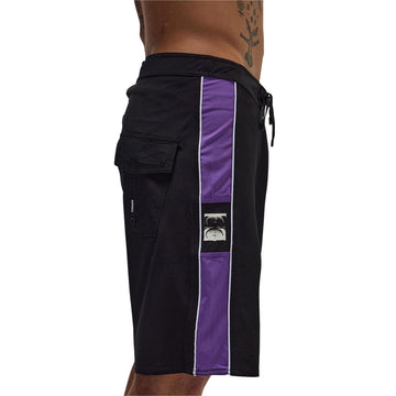 Former Team 20 Boardshorts - Black/Purple