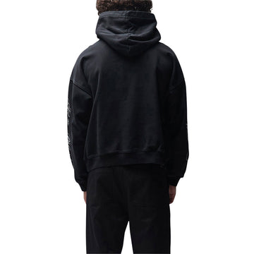 Former Illusion Boxy Hoodie - Washed Black