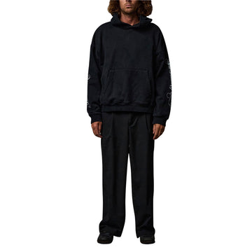 Former Illusion Boxy Hoodie - Washed Black