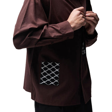 Former Vivian Engineered Long Sleeve Shirt - Bark