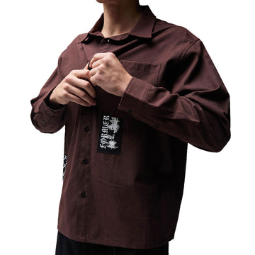 Former Vivian Engineered Long Sleeve Shirt - Bark