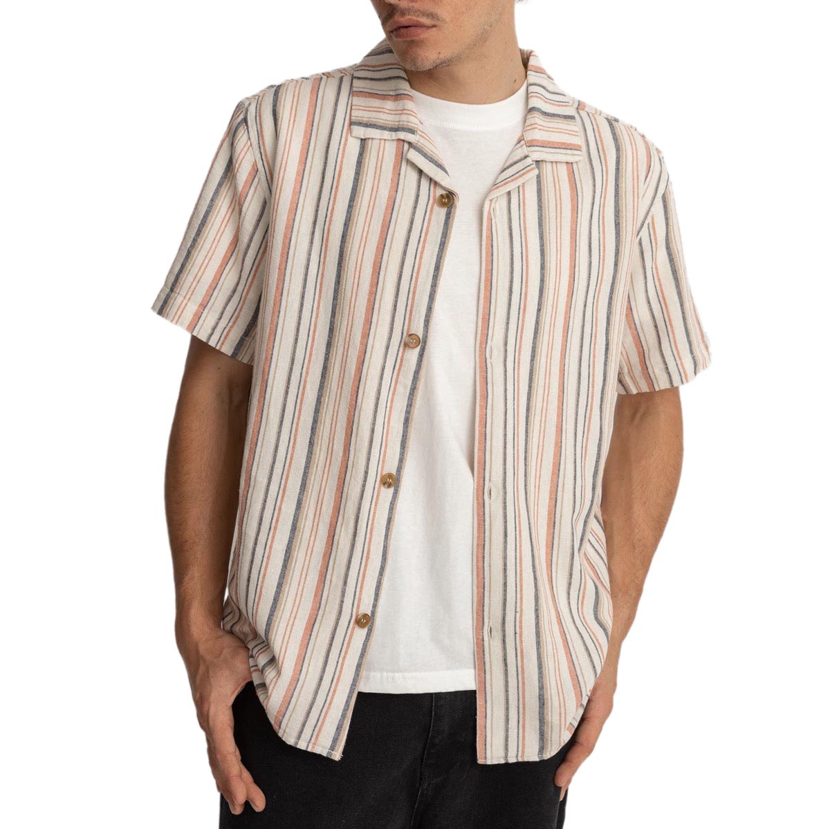Rhythm Vacation Stripes Shirt - Natural image 1