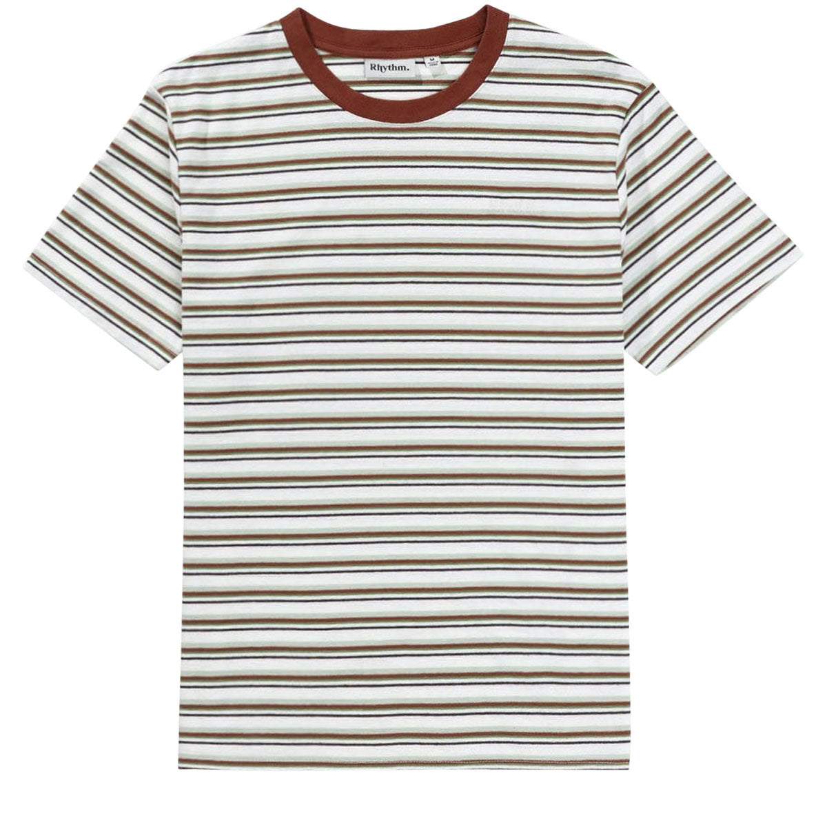 Rhythm Everyday Stripe T-Shirt - Natural/Natural image 1