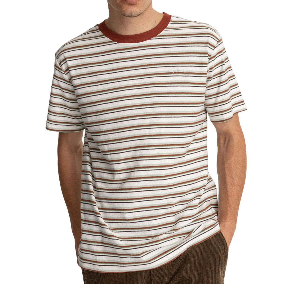 Rhythm Everyday Stripe T-Shirt - Natural/Natural image 2
