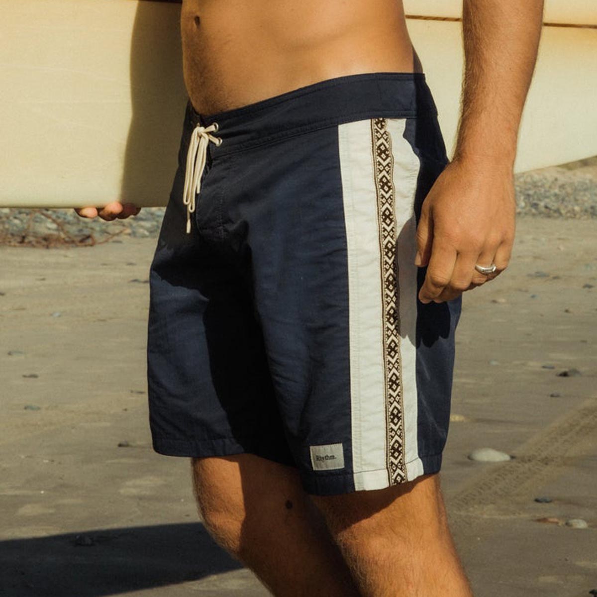 Rhythm Heritage Stripe Shorts - Navy image 4
