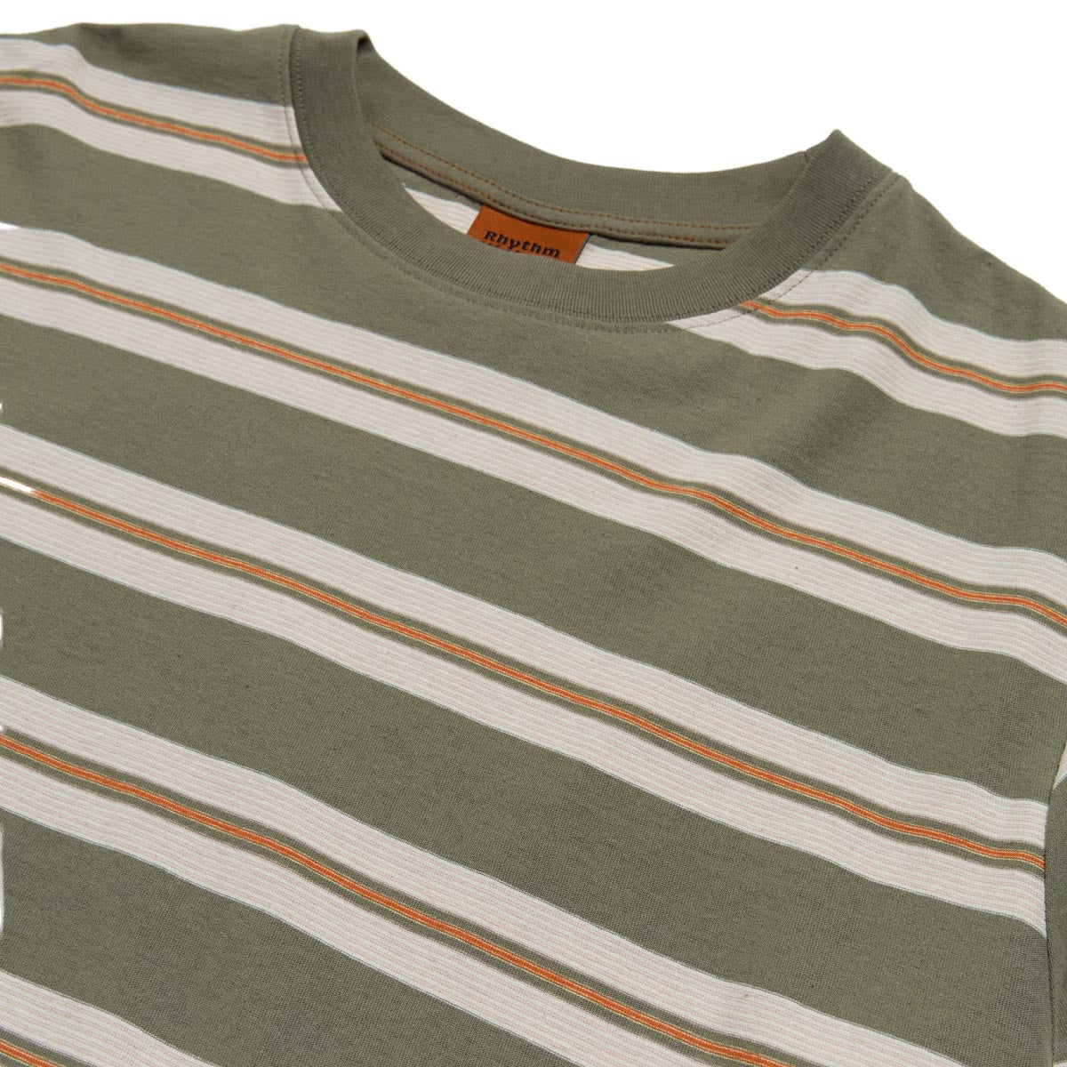 Rhythm Vintage Stripe T-Shirt - Olive image 3