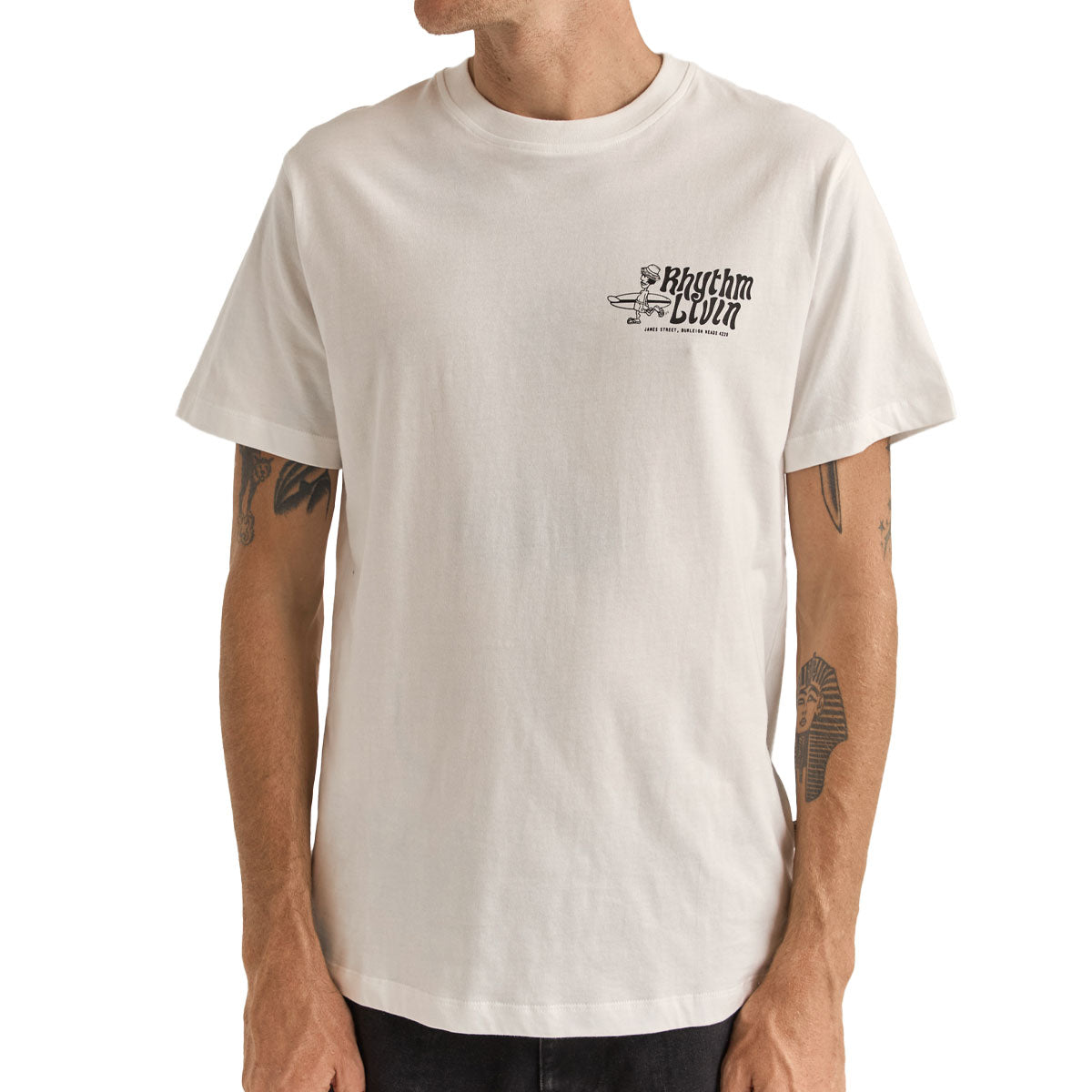 ●PINK PINEAPPLE● RHYTHM TSHIRTWHITE m1037_1016305 Rhythm Retail Product Mens – Rhythm US