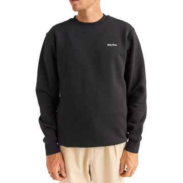 Rhythm Brand Fleece Crew Sweatshirt - Black