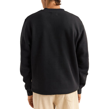 Rhythm Brand Fleece Crew Sweatshirt - Black