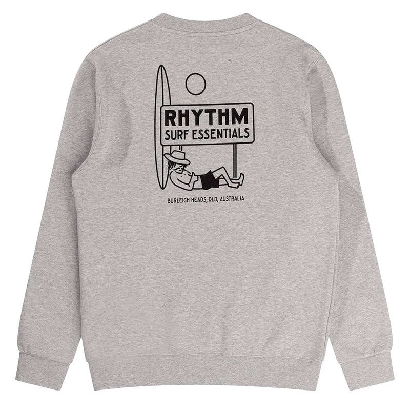 Rhythm Siesta Fleece Crew Sweatshirt - Grey Heather
