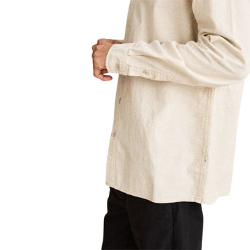 Rhythm Classic Linen Long Sleeve Shirt - Sand II