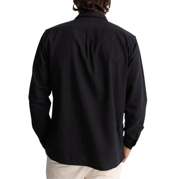 Rhythm Classic Linen Long Sleeve Shirt - Vintage Black II