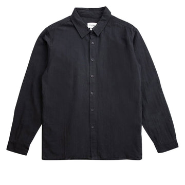 Rhythm Classic Linen Long Sleeve Shirt - Vintage Black II