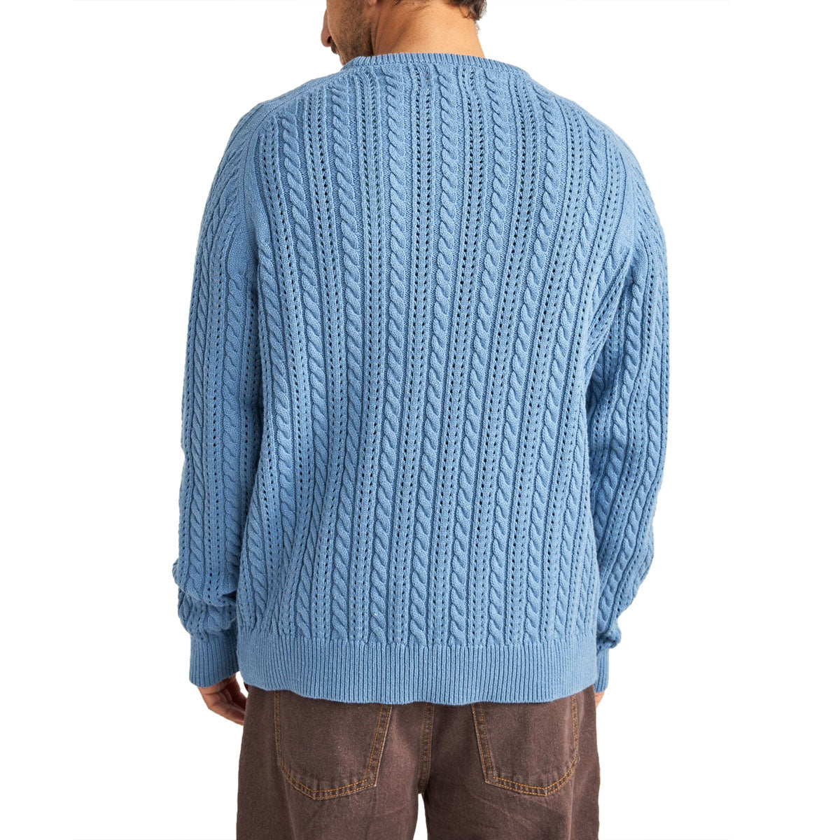 Rhythm Doheny Pointelle Crew Knit Sweater - Slate image 2